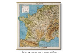 Carte des mondes anciens d'Homère, Aristote, Ptolémée, Strabon, et d'Erastothène en 1831