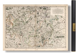 Carte des mondes anciens d'Homère, Aristote, Ptolémée, Strabon, et d'Erastothène en 1831