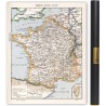 Carte des mondes anciens d'Homère, Aristote, Ptolémée, Strabon, et d'Erastothène en 1831