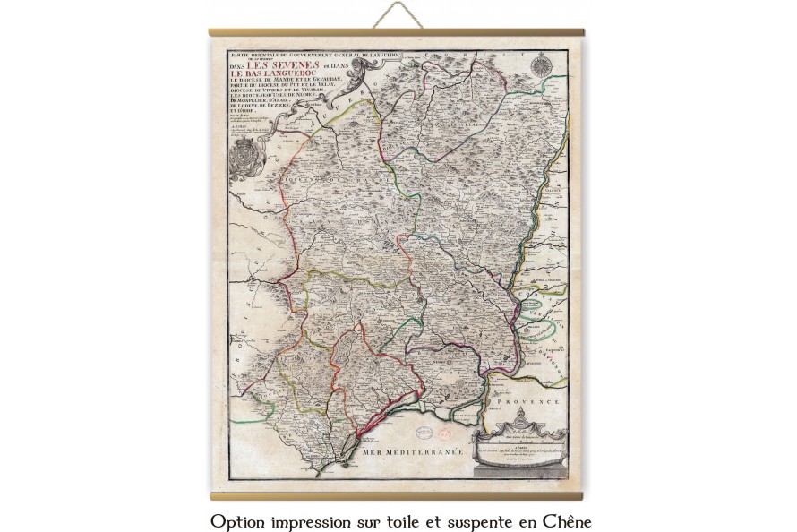 Carte des mondes anciens d'Homère, Aristote, Ptolémée, Strabon, et d'Erastothène en 1831