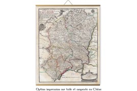 Carte des mondes anciens d'Homère, Aristote, Ptolémée, Strabon, et d'Erastothène en 1831