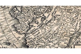 Carte des mondes anciens d'Homère, Aristote, Ptolémée, Strabon, et d'Erastothène en 1831