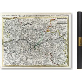 Carte des mondes anciens d'Homère, Aristote, Ptolémée, Strabon, et d'Erastothène en 1831