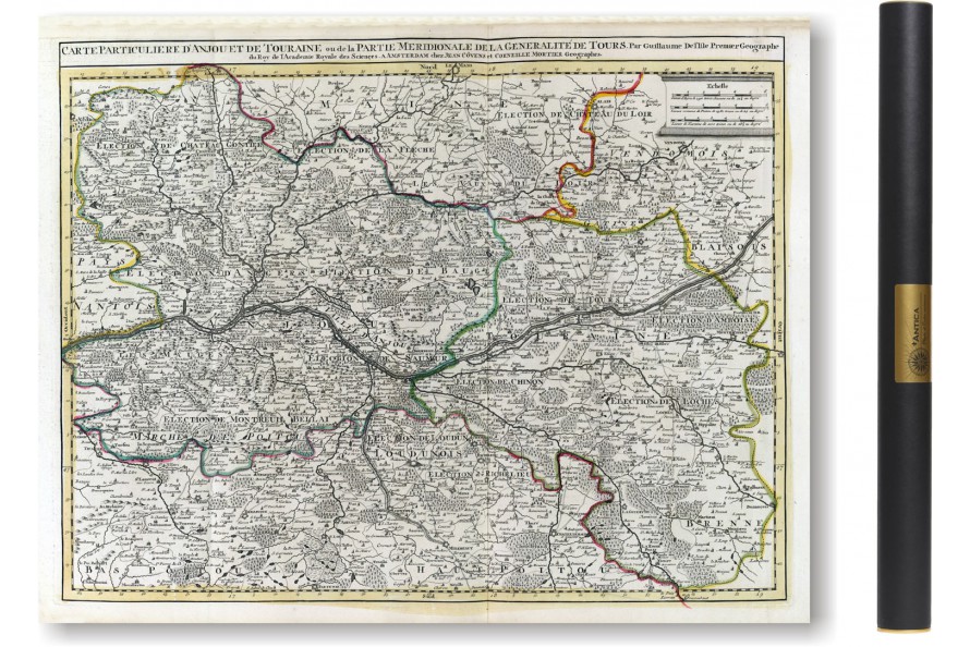 Carte des mondes anciens d'Homère, Aristote, Ptolémée, Strabon, et d'Erastothène en 1831