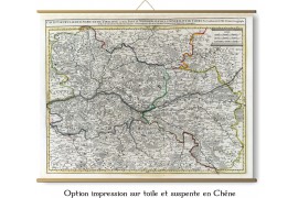 Carte des mondes anciens d'Homère, Aristote, Ptolémée, Strabon, et d'Erastothène en 1831