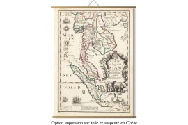 Carte des mondes anciens d'Homère, Aristote, Ptolémée, Strabon, et d'Erastothène en 1831