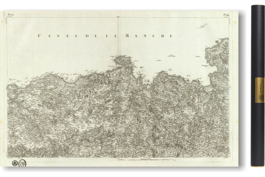 Carte de Cassini 043 - Laon et Noyon - 1750