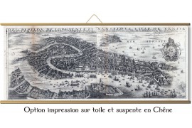 Carte des mondes anciens d'Homère, Aristote, Ptolémée, Strabon, et d'Erastothène en 1831