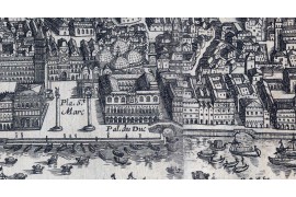 Carte des mondes anciens d'Homère, Aristote, Ptolémée, Strabon, et d'Erastothène en 1831