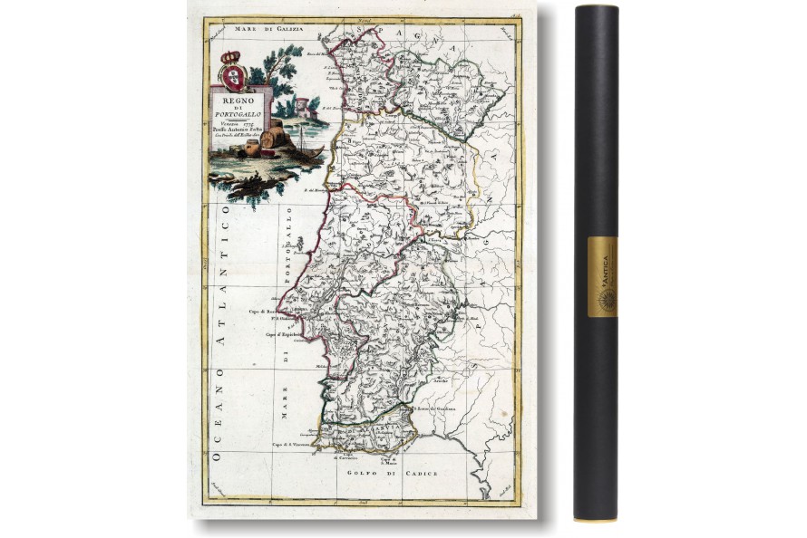 Carte des mondes anciens d'Homère, Aristote, Ptolémée, Strabon, et d'Erastothène en 1831