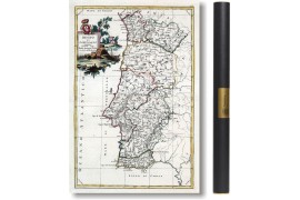 Carte des mondes anciens d'Homère, Aristote, Ptolémée, Strabon, et d'Erastothène en 1831