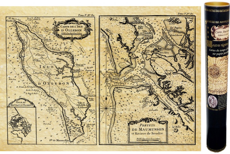 Île d'Oléron Carte de Navigation 1650