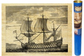 Schiff: Die königliche Sonne - Stich von 1685