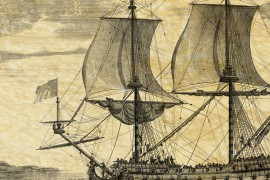 Schiff: Die königliche Sonne - Stich von 1685
