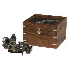 Sextant bronze en coffret