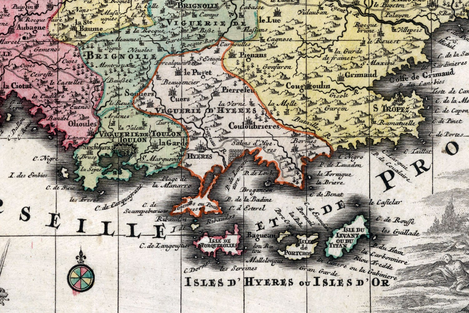 Carte de la Provence en 1750