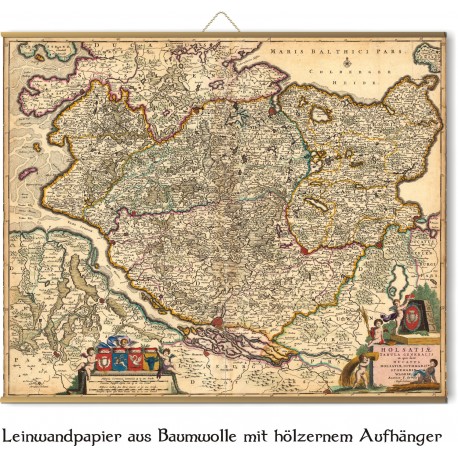 Alte Karte von Schleswig Holstein 1690 Vom Frederick de Witt Alte Karte von Schleswig Holstein 1690 Vom Frederick de Witt