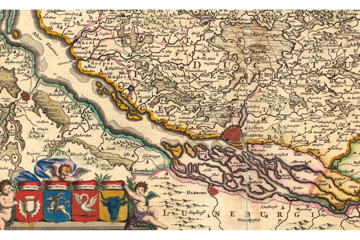 Alte Karte von Schleswig Holstein 1690 Vom Frederick de Witt